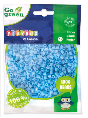 Playbox Bügelperlen Go green Midi 1000 Stk. hellblau - ab 5 Jahren