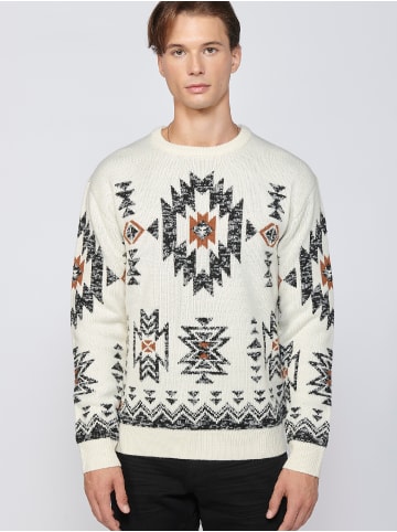 KOROSHI Stricktrikot in weiß