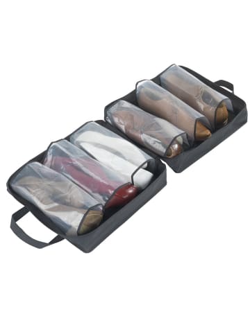 Wenko Schuhtasche Schuhbox Schuhe Tasche Aufbewahrungsbox in Schwarz