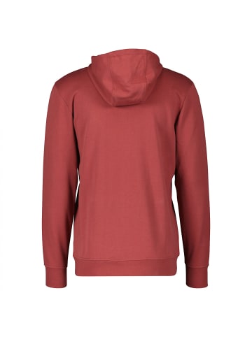 SCOTT M CASUAL L/SL ZIP HOODY in Rot