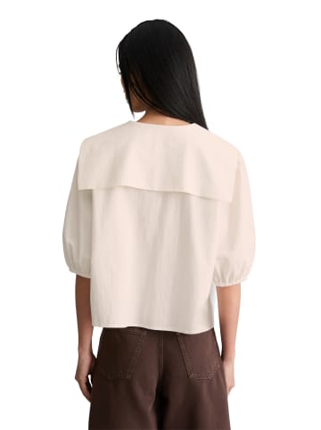Marc O'Polo DENIM Kurzarm-Crinkle-Matrosenbluse regular in Silky White