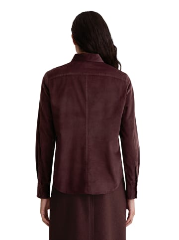 Marc O'Polo Samtbluse fitted in Black Cherry