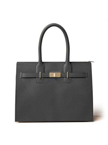 Kmisso Henkeltasche Echt Leder in Nero