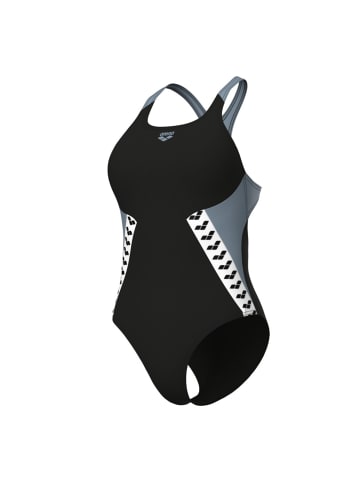 Arena Badeanzug Stripe in Schwarz