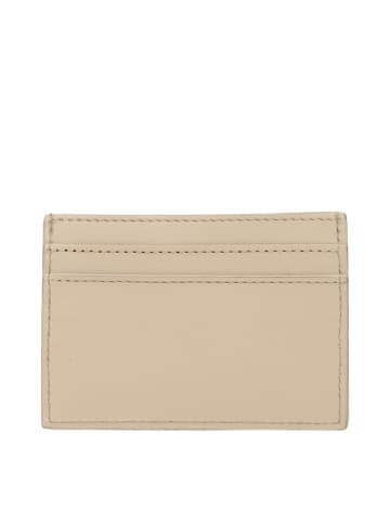 Beige Leder Kartenetui