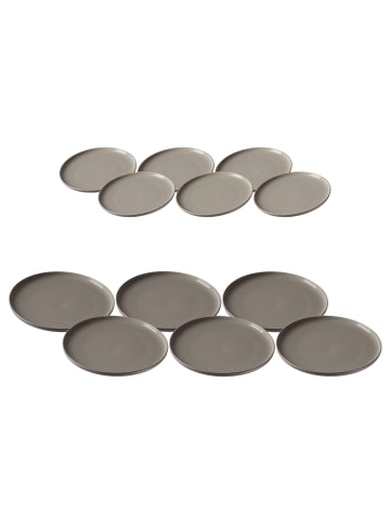 Ritzenhoff & Breker 12er Set Tafelservice Jasper in taupe