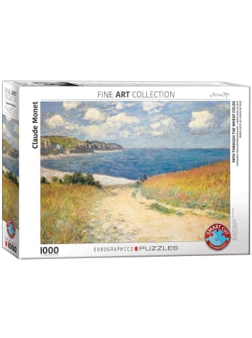 Eurographics Strandweg zwischen Weizenfeldern von Claude Monet 1000 Teile