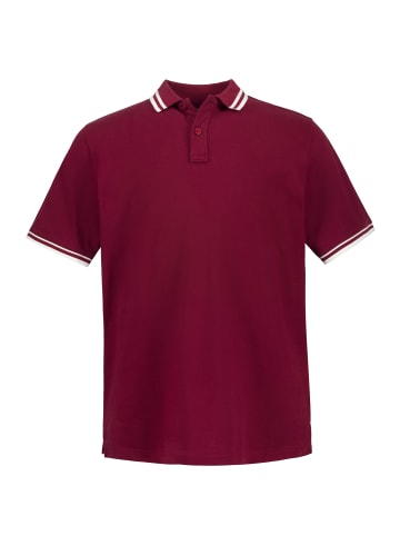 JP1880 Poloshirt in dunkel weinrot