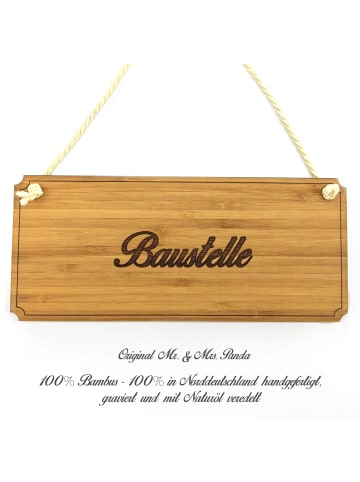 Mr. & Mrs. Panda Wandtafel Baustelle mit Spruch in Keine Angabe