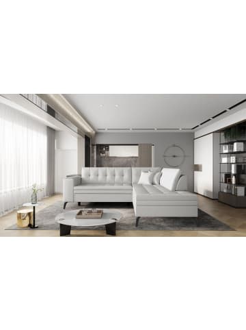 MF Design Lenny Recamiere Rechts in Grau -  (L) 210 x (B) 260 x (H) 93 cm