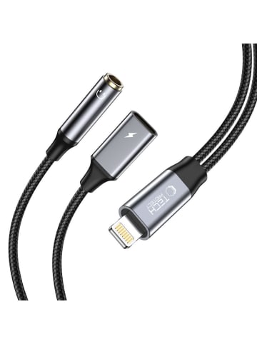 TechProtect UltraBoost Lightning auf 3,5 mm + Ladeport