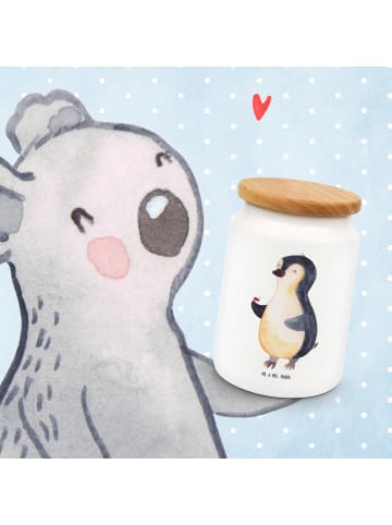 Mr. & Mrs. Panda Teedose Pinguin Marienkäfer ohne Spruch in Weiß