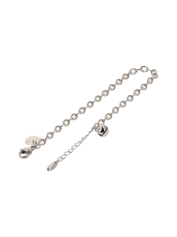 faina Women Chain Link Bracelet With Charms in Silver