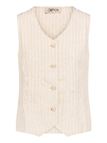 CARTOON Sommerweste mit Streifen in Nature/Silver