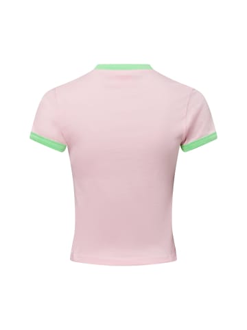 Juicy Couture T-Shirt Collegiate in rosa grün - 0001