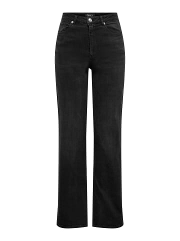 ONLY Jeans mit weitem Bein in Washed Black
