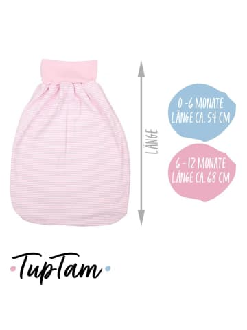 TupTam Baby Strampelsack mit breitem Bund Unwattiert in hellrosa