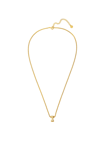 Glanzstücke München Kette Buchstabe I aus Sterling Silber in gelbgold