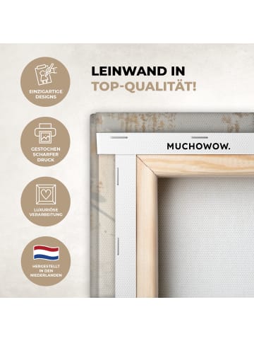 MuchoWow Leinwand Bilder Esel