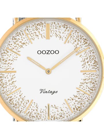 Oozoo Armbanduhr Oozoo Vintage Series silber groß (ca. 40mm)
