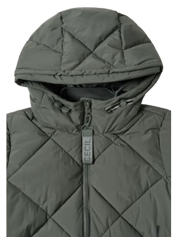 Cecil Mantel mit Rucksack Strings in Grün