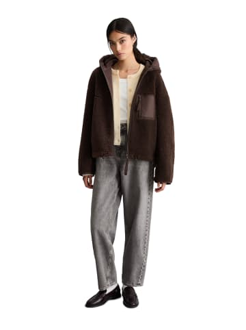 Marc O'Polo DENIM Teddyjacke regular in Espresso Brown