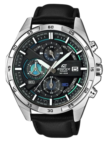 Casio Edifice Herren-Chronograph Schwarz / Silber