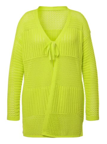 Ulla Popken Strickjacke in neongrün