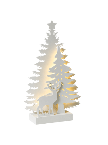 Beliani LED Deko FEMAN in Weiß - (W) 21 x (H) 36 x (L) 7 cm