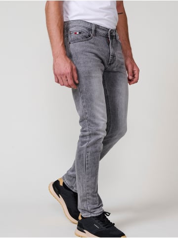 KOROSHI Slim Fit Jeans in grau
