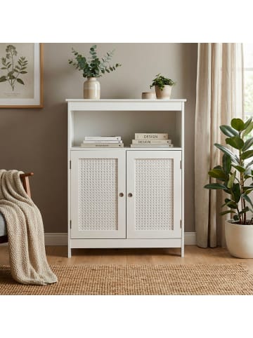 FineBuy Bücherregal in Weiß / MDF / 60x28x80