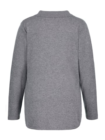 Ulla Popken Pullover in grau melange