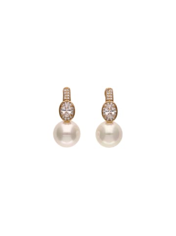faina Women Drop Earrings in Gold White