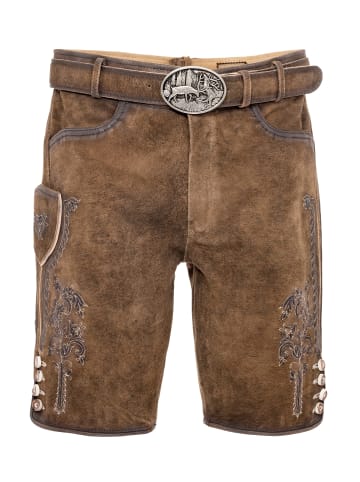Gwandler Lederhose JONAS-gespeckt in braun