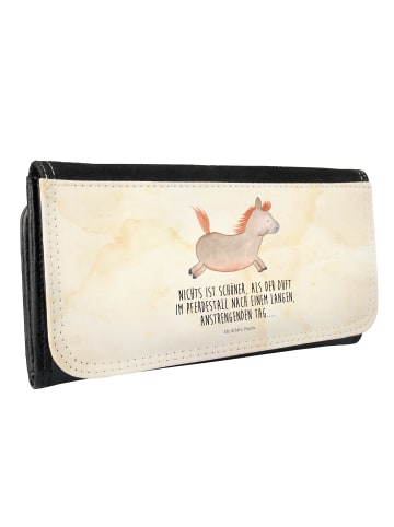 Mr. & Mrs. Panda Damen Geldbeutel Pferd Springen mit Spruch in Vintage