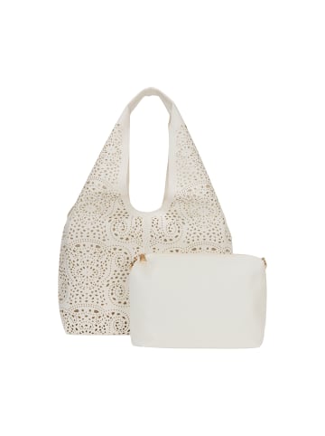 usha FESTIVAL Women 2-In-1 Tote Bag Set in White