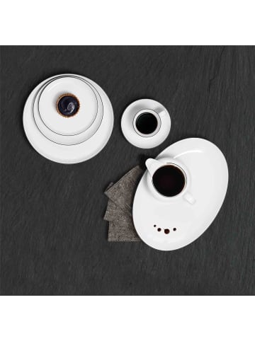 Seltmann Weiden 6er Set Espressotassen Lido Black Line in 90 ml in weiß