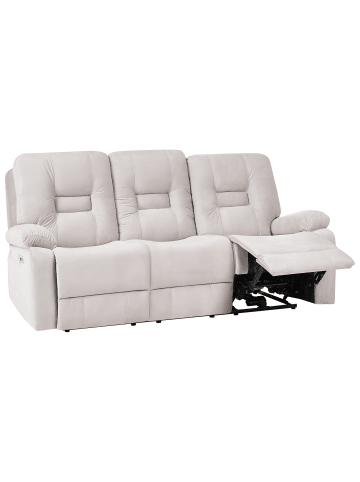 Beliani 3-Sitzer Sofa BERGEN in Beige - (W) 202 x (H) 101 x (L) 72 cm