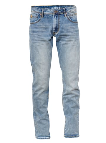 KOROSHI Jeans Stretch Regular Fit in blau