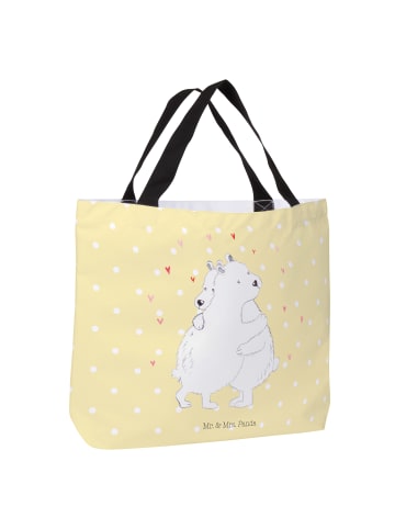 Mr. & Mrs. Panda Schultasche Eisbär Umarmen ohne Spruch in Gelb Pastell