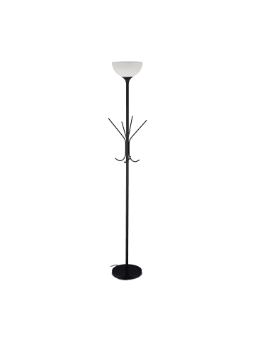 relaxdays Stehlampe in Schwarz - (H)180 x Ø33 cm