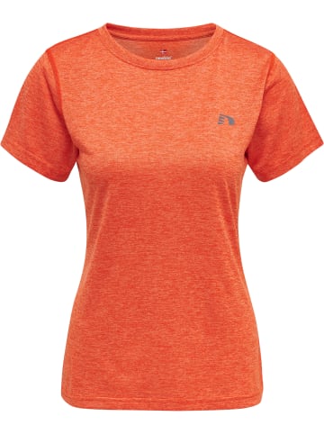 Newline Newline T-Shirt Women Statement Laufen Damen in SPICY ORANGE MELANGE