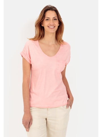 Camel Active T-Shirt aus einem Baumwoll-Modal-Mix in Rose