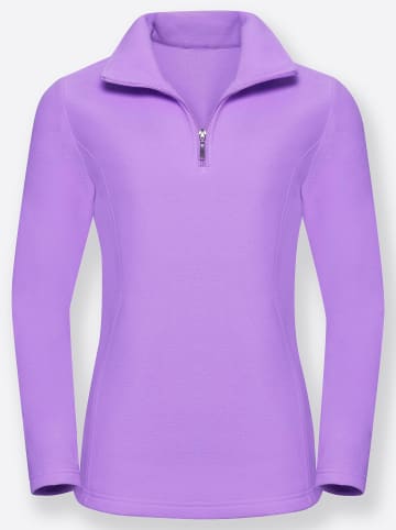 Sieh an! Fleeceshirt in flieder