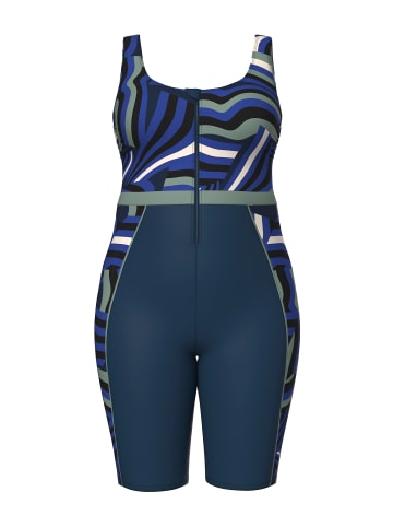 Ulla Popken Badeanzug in dunkelblau