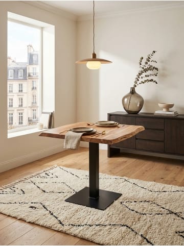 KADIMA DESIGN Esstisch Baumkante 80 x 75 x 75 cm Massivholz Esszimmertisch