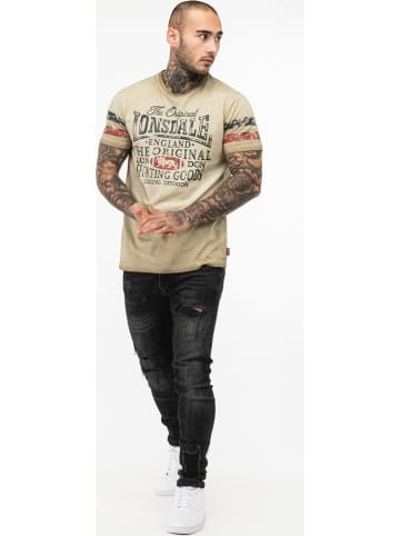 Lonsdale T-Shirt "Skeld" in Beige