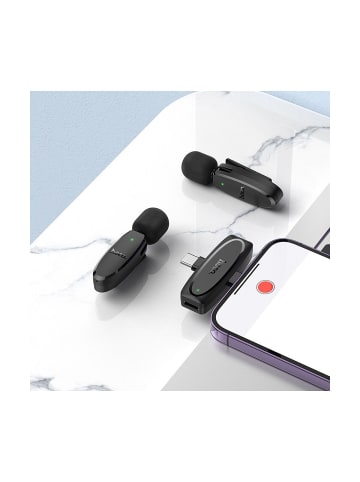 Wisam® L15 Funkmikrofon 2x Lavalier USB-C & iPhone