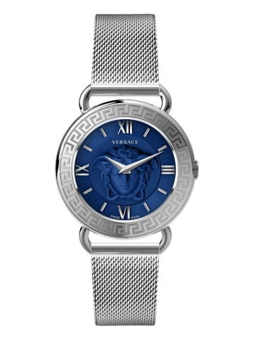 Versace Analoguhr für Damen in blau