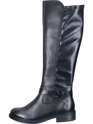 remonte Freizeit Stiefel in schwarz/schwarz